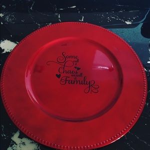 Personalized charger plates